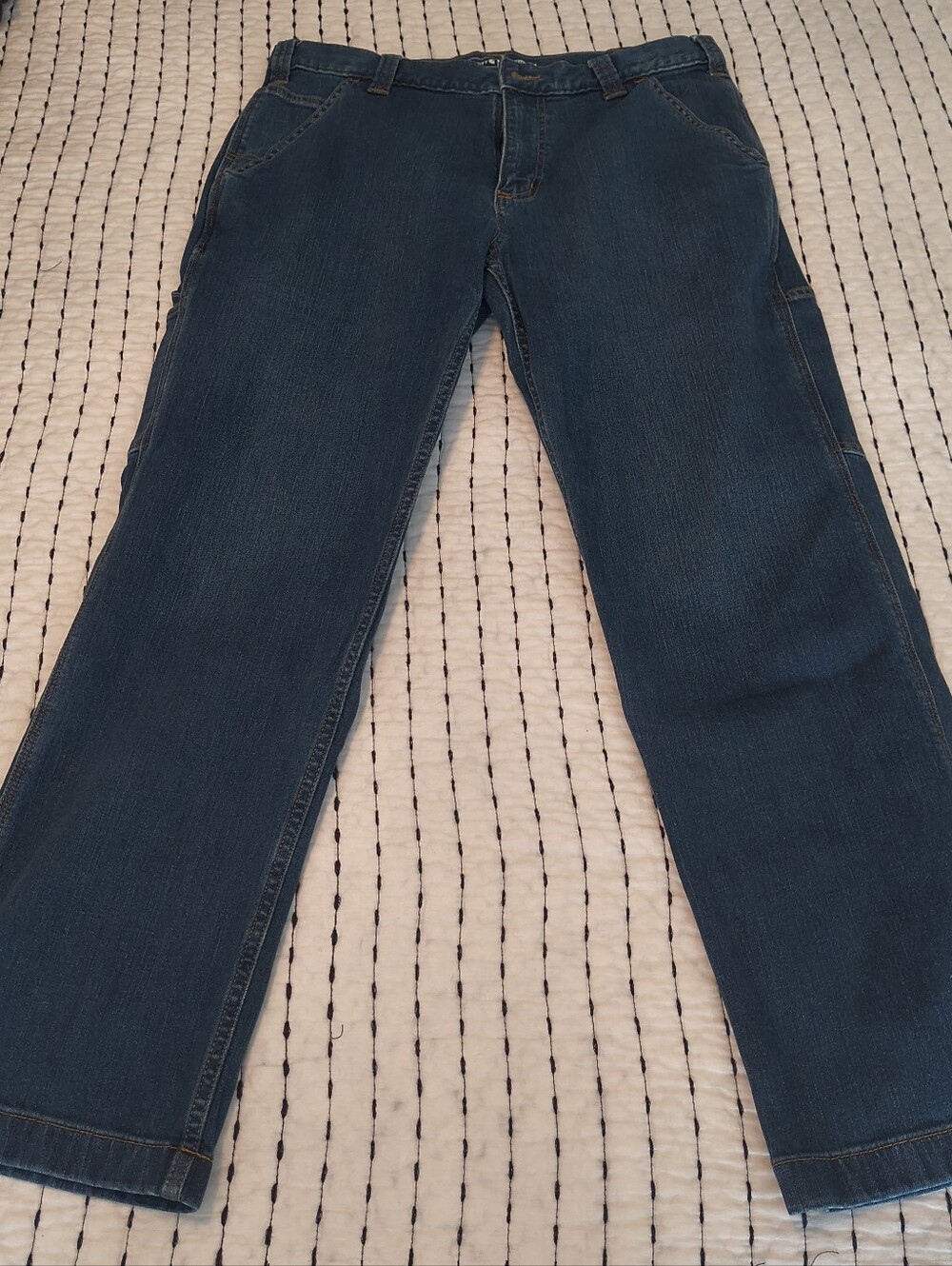Carhartt Men's Navy Straight-Leg Jeans